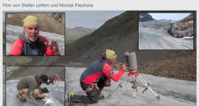 Laserscanning am „Sterbebett der Gletscher“: ZDF begleitet Lehrstuhl-Team auf den Gepatschferner
